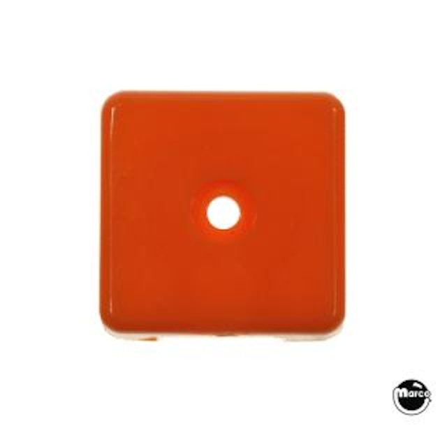 Target face - 3D square orange translucent
