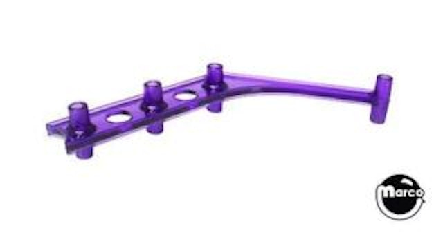 Flipper lane return guide purple