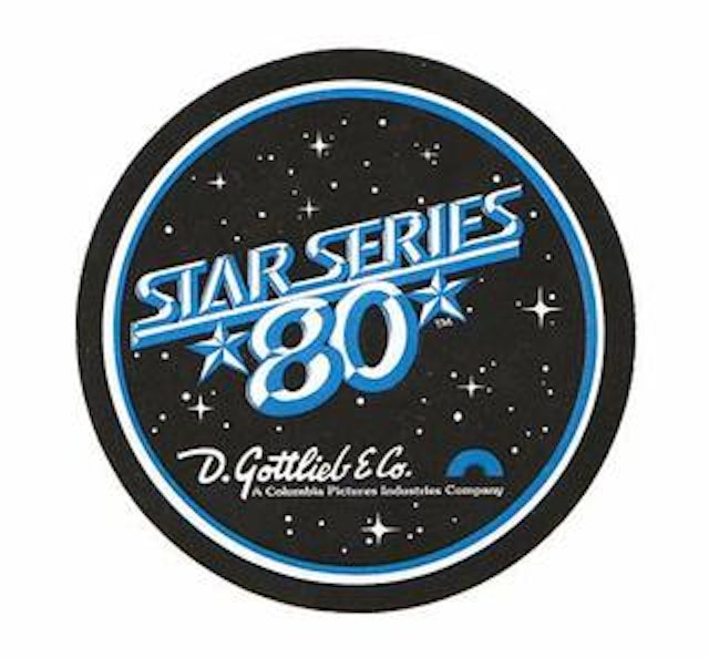 Coin door decal Gottlieb "Star 80"