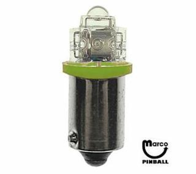LED lamp #44 base green 4+1 tower