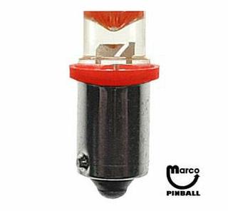 LED lamp #44 base red wide