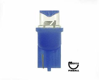 LED lamp #555 base 6 VAC blue wide