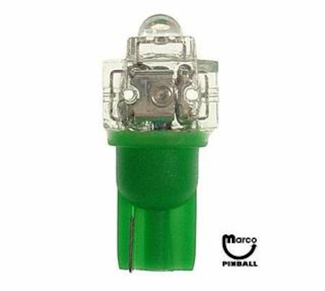 LED lamp #906 wedge base green