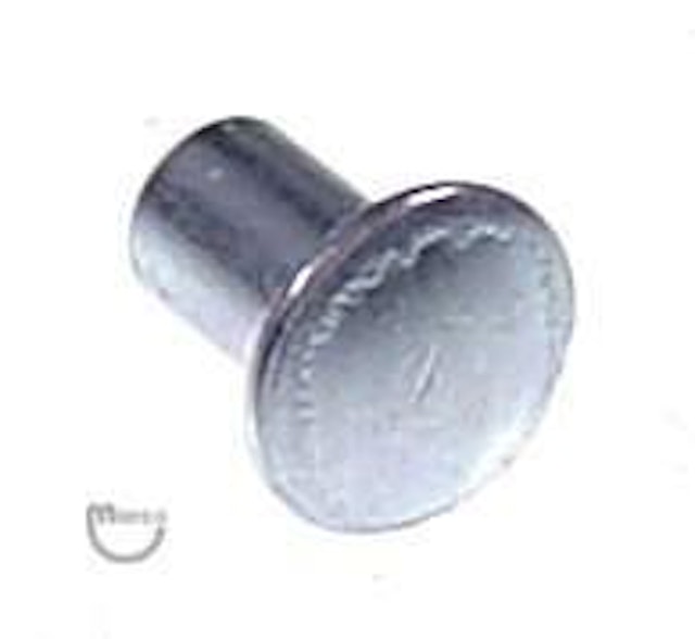 Rivet -0.122 inch x 0.218 inch 0.187 inch - steel zinc