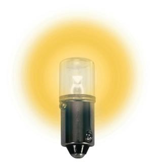 LED lamp - bayonet 12.8v amber 20-25ma LM1012MB-A