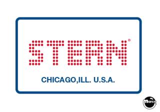 Coin door decal Stern SEI border