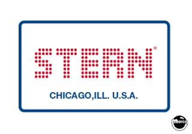 Coin door decal Stern SEI border