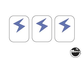 Drop target decal - Stern blue 'S'