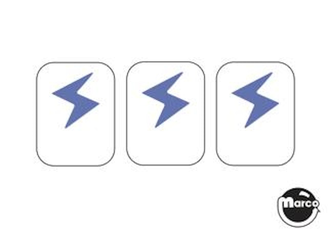 Drop target decal - Stern blue 'S'