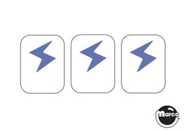 Drop target decal - Stern blue 'S'