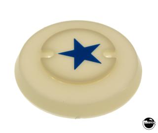 STAR GAZER (Stern) white pop bumper cap w blue star