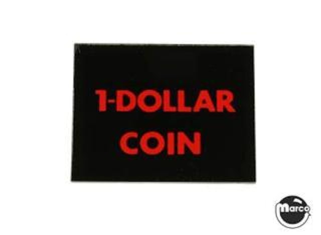 Price plate CCM/Stern 1 Dollar Coin