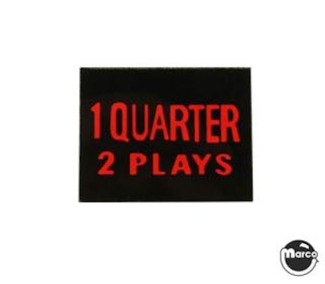 Price plate CCM/Stern 1 Quarter 2 Plays 326-503-K