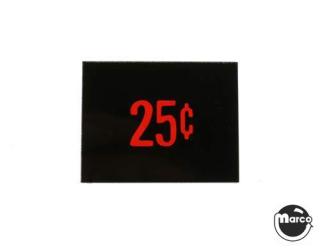 Price plate CCM/Stern 25¢