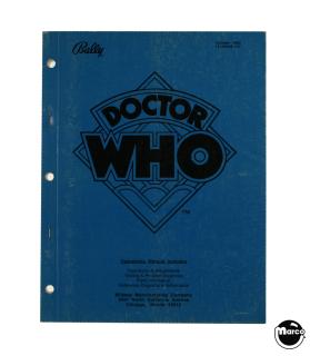 DR WHO (Bally) Manual - instruction