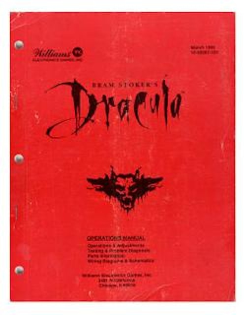 DRACULA (Williams) Operations Manual