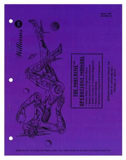 MACHINE (Williams) Manual-Operations - Reprint