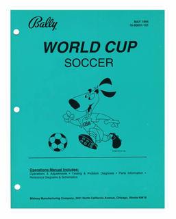 WORLD CUP SOCCER (Bally) Manual - Original