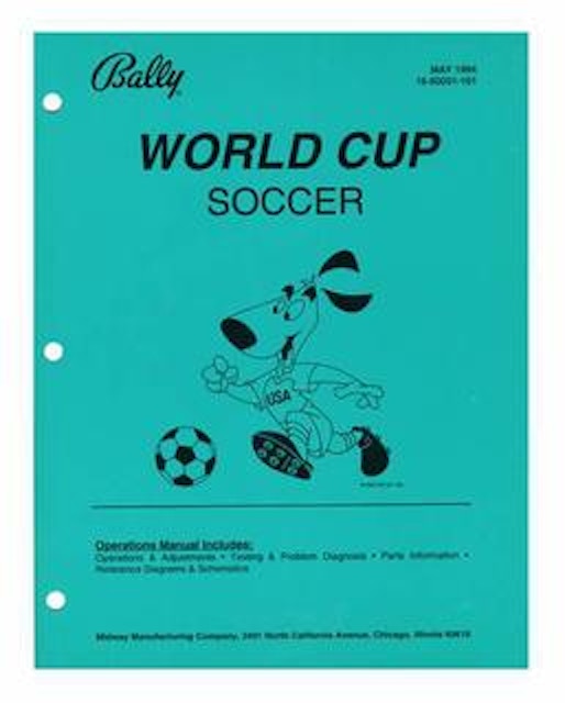 WORLD CUP SOCCER (Bally) Manual - Original