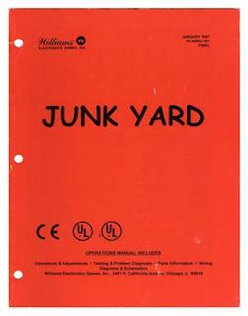 JUNKYARD (Williams) Manual - Original