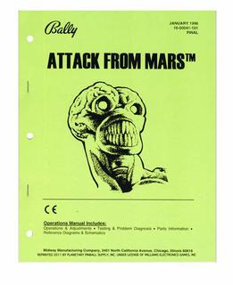 ATTACK FROM MARS (Bally) Manual - Reprint