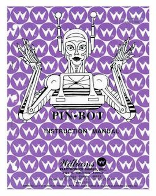 PINBOT (Williams) Manual - Reprint