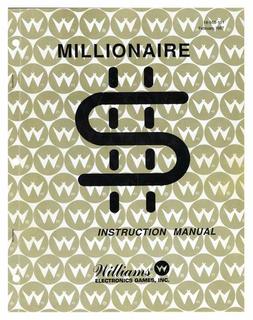 MILLIONAIRE (Williams) Manual & schematic