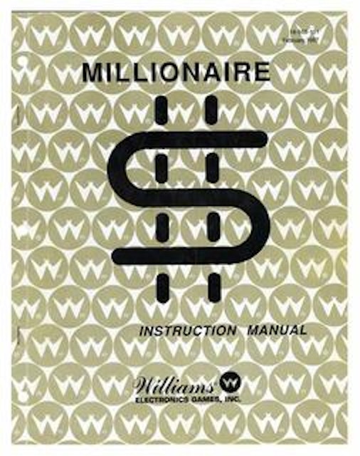 MILLIONAIRE (Williams) Manual & schematic
