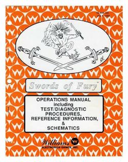 SWORDS OF FURY (Williams) Manual