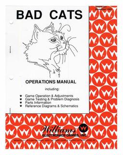 BAD CATS (Williams) Manual Reprint