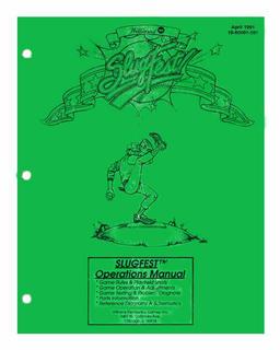 SLUGFEST (Williams) Game Manual - Reprint