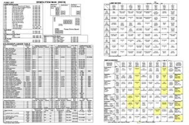 DEMOLITION MAN (Williams) Backbox tech chart