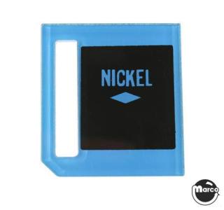 Price plate coin entry Williams Nickel 1 Play