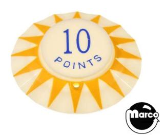 Pop bumper cap sunburst '10 Points' Y/B