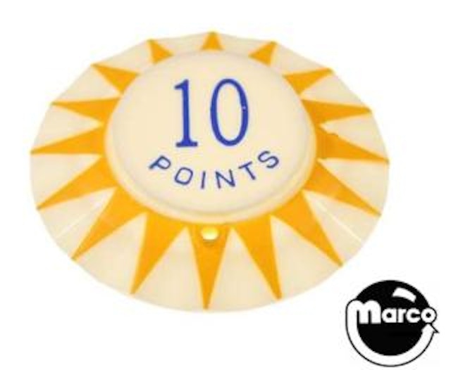 Pop bumper cap sunburst '10 Points' Y/B