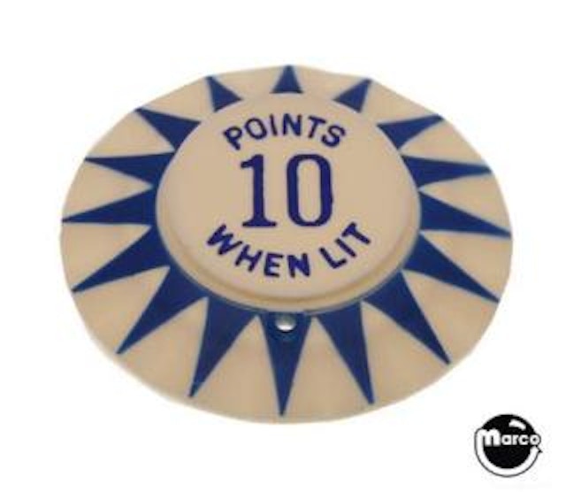 Pop bumper cap sunburst 'Points 10 When Lit' B/B 3A-7187
