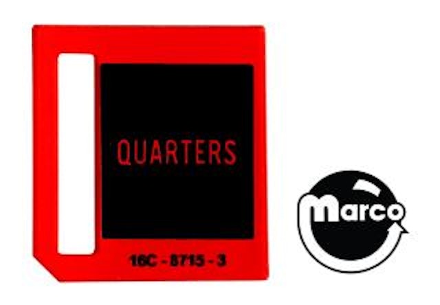 Price plate coin entry Williams Quarters 16-8715-3