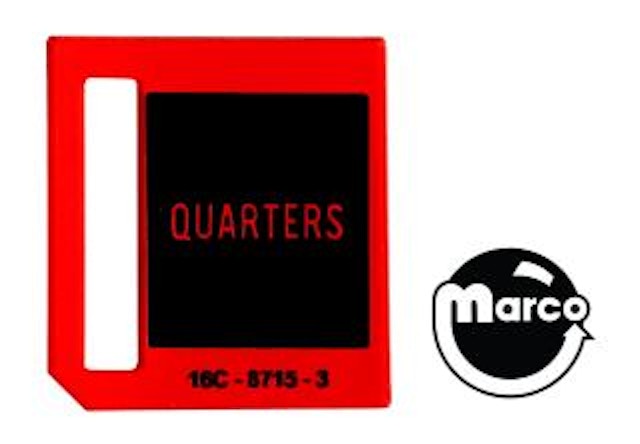 Price plate coin entry Williams Quarters 16-8715-3