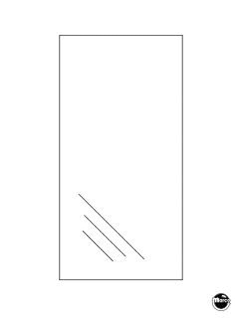 Glass playfield 24-9/16 x 45.75 x 3/16 inch Stern SEI