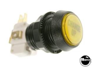 Pushbutton 1 inch round yellow 'Change Up'