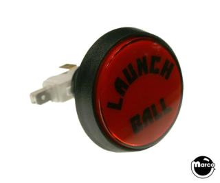 Pushbutton 2 inch round red 'Launch Ball'