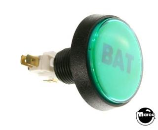 Pushbutton 2 inch round green 'Bat'