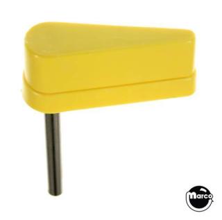 Flipper & shaft 2 inch yellow with 2 inch shaft