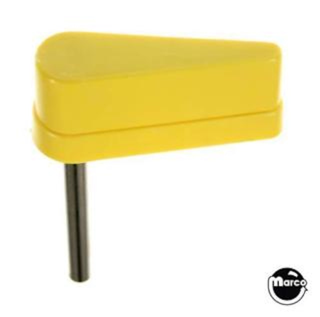Flipper & shaft 2 inch yellow with 2 inch shaft