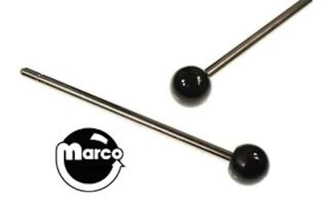 Ball shooter rod - sphere black knob 7-5/8 shaft
