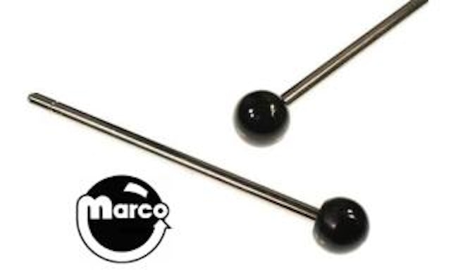Ball shooter rod - sphere black knob 7-5/8 shaft