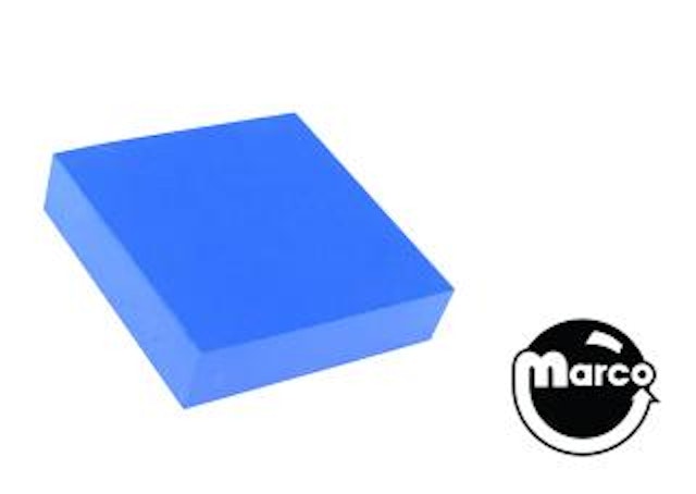 Damper pad blue 1 x 1 inch square adhesive