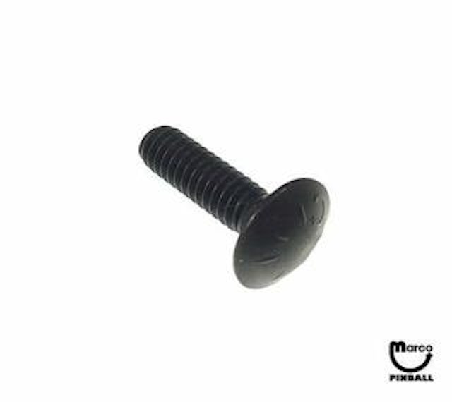 Bolt carriage 1/4-20 x 7/8 inch sq neck black 231-5014-00
