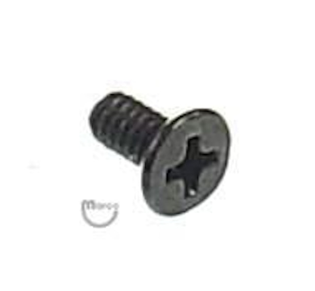 Machine Screw 4-40 x 1/4 inch p-flh black undercut