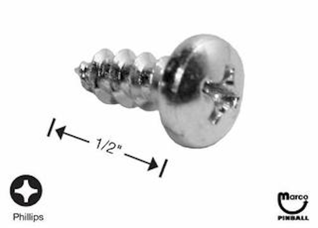 Sheet Metal Screw #10 x 1/2 inch p-ph